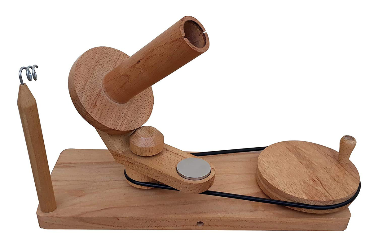 Ortus Arts Hand Crafted Yarn Winder for Knitting and Crocheting Winding & Dispensing Accessories Natural Ball Winder Made in India